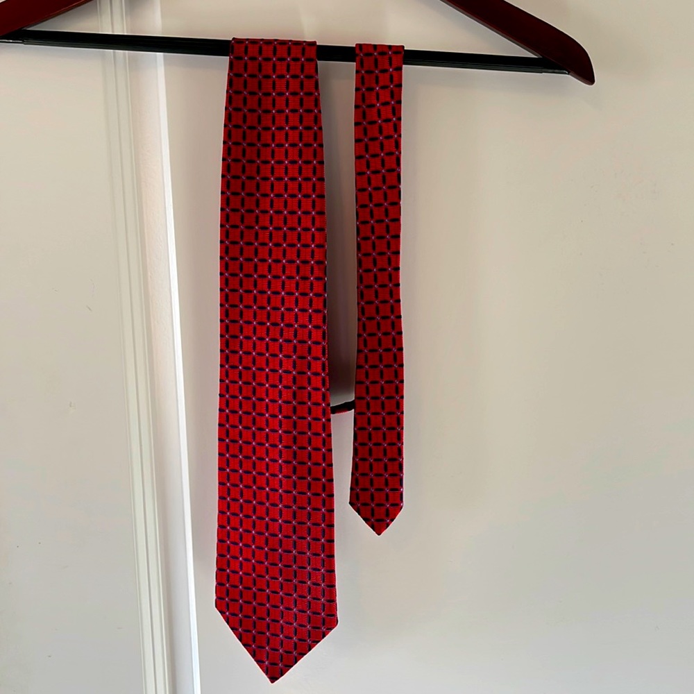 Robert Talbott red, navy, and blue tie
